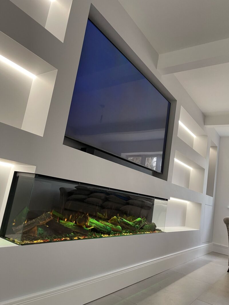 Econovex E2000 80” Panoramic 3 Sided Electric Fire - Image 3