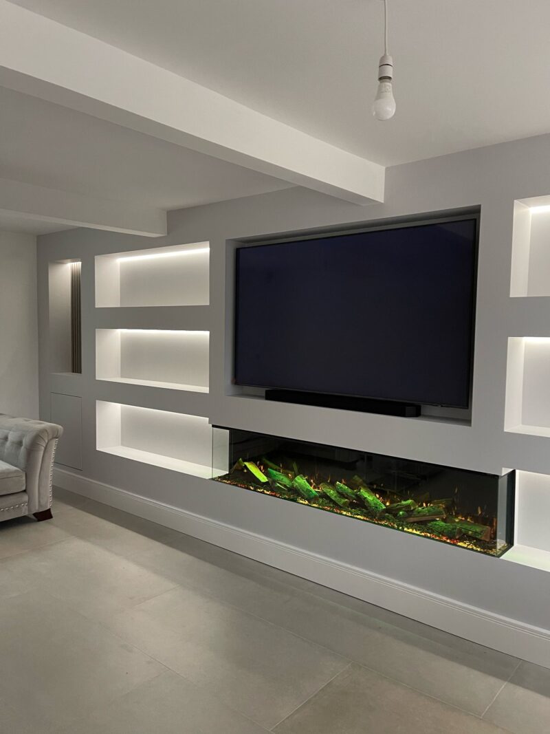 Econovex E2000 80” Panoramic 3 Sided Electric Fire - Image 4