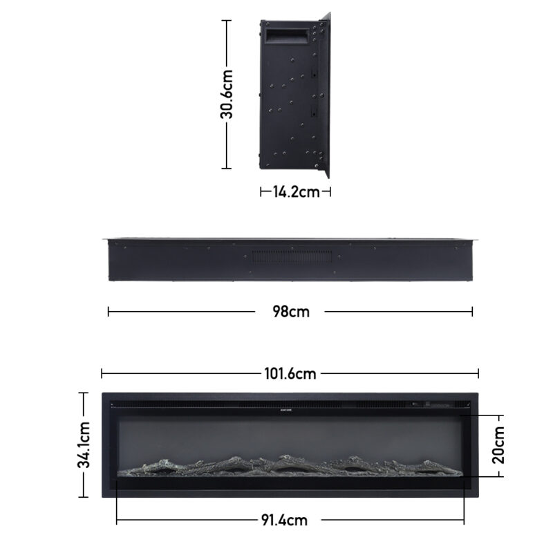 HoFeny Inset Electric Fire 70inch - Image 3