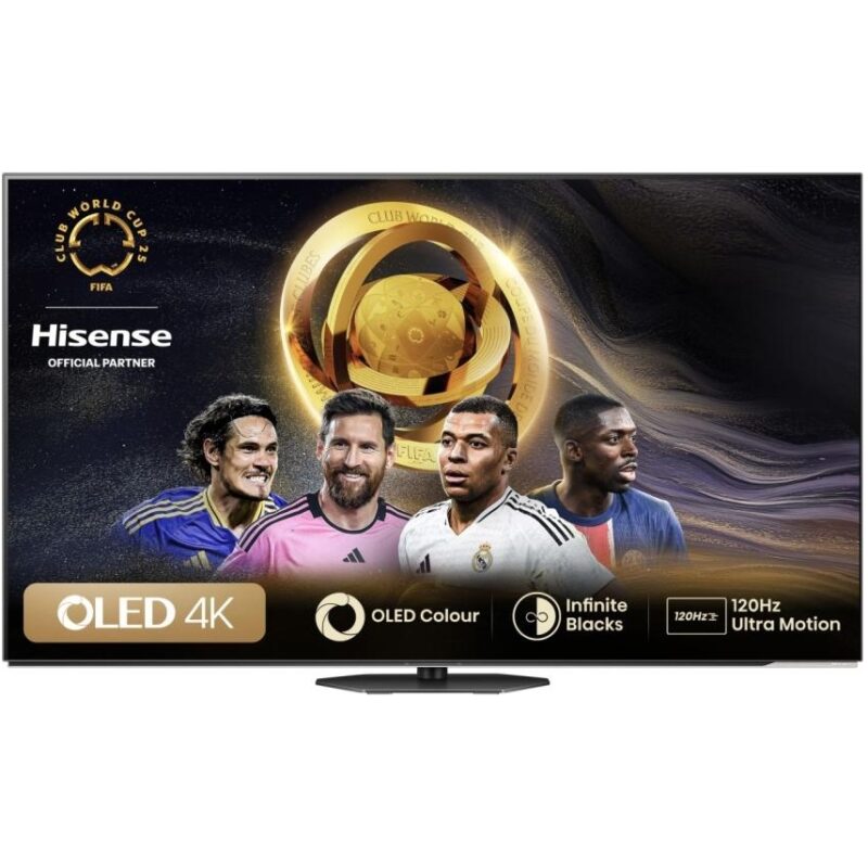 Hisense 55A85NTUK 55" OLED Smart Television, 4K Ultra HD, Black, G Rated