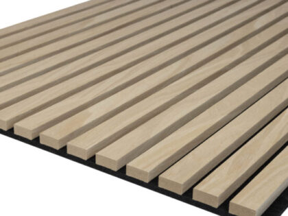 Acoustic Natural Oak Slatwall Panels