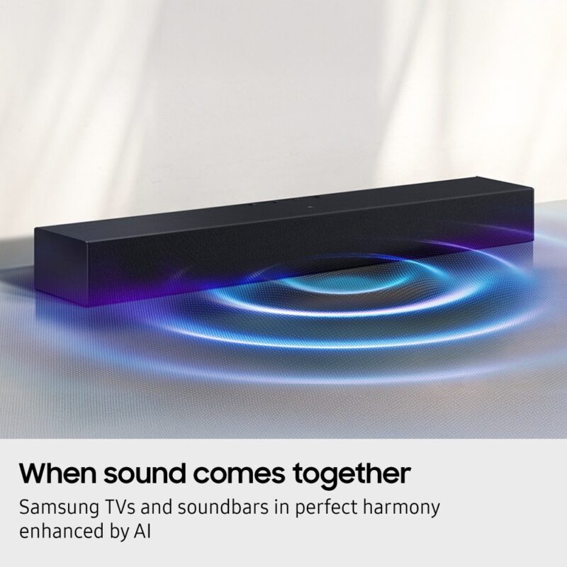 Samsung HW-B400F/XU Sound Bar, Black - Image 2