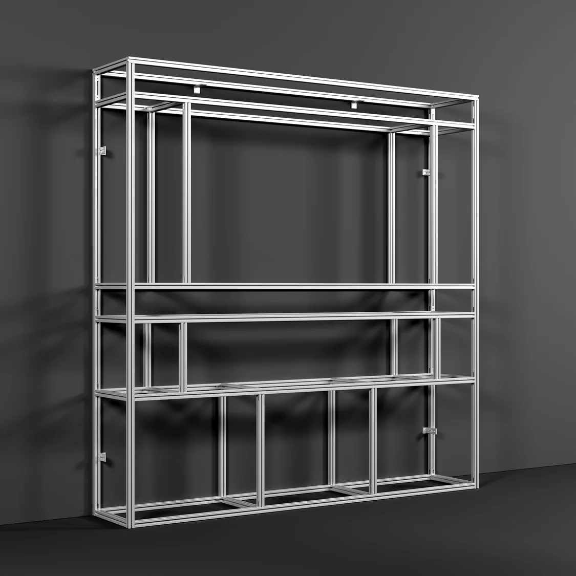 Easy-to-Install Aluminum Profile Media Wall Frame - Image 2